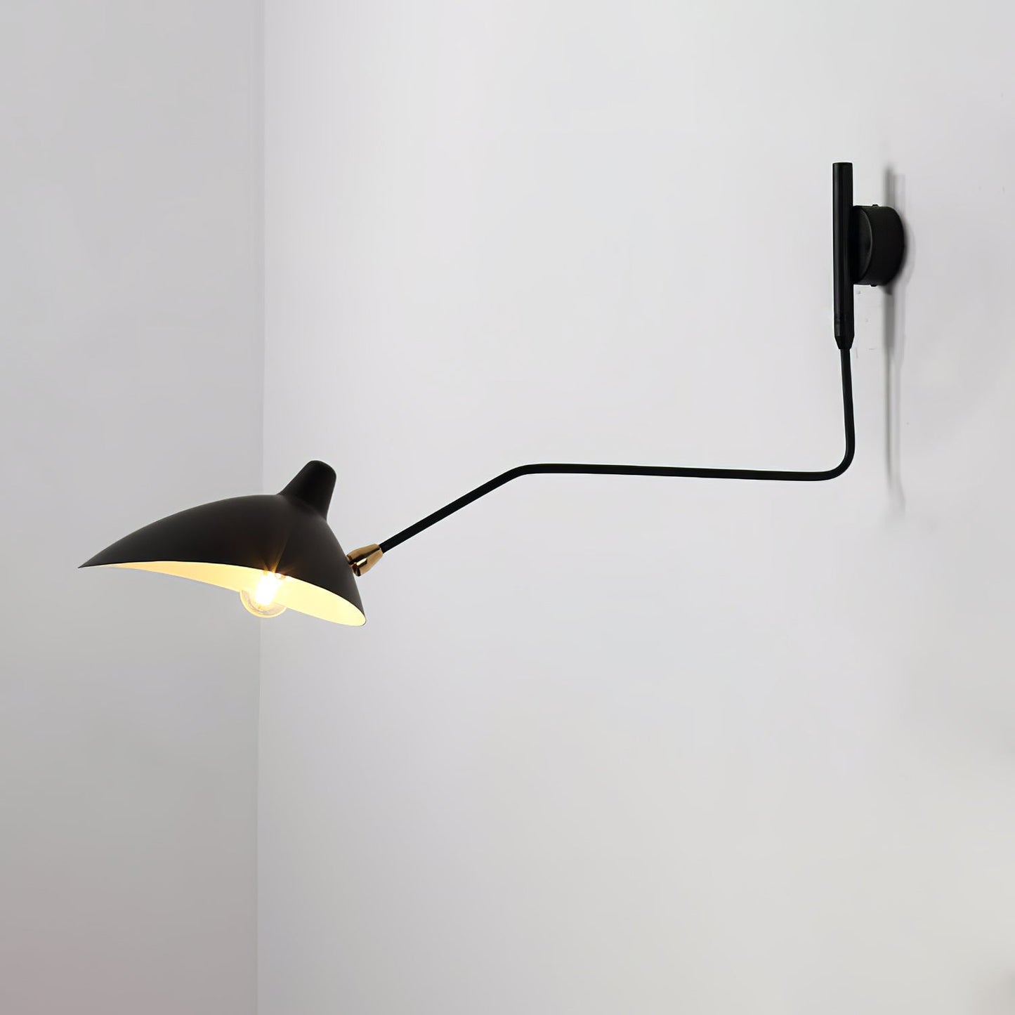 Applique Murale à Bras Unique Mouille-Inspirée – Design Moderne et Flexible