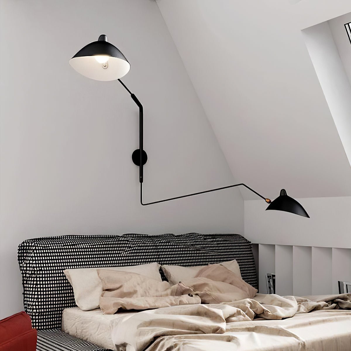 Applique Murale à Bras Unique Mouille-Inspirée – Design Moderne et Flexible
