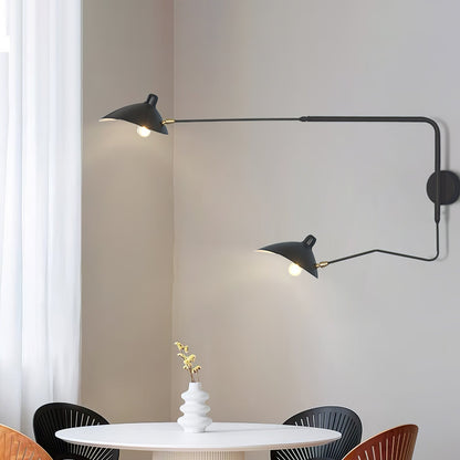 Applique Murale à Bras Unique Mouille-Inspirée – Design Moderne et Flexible