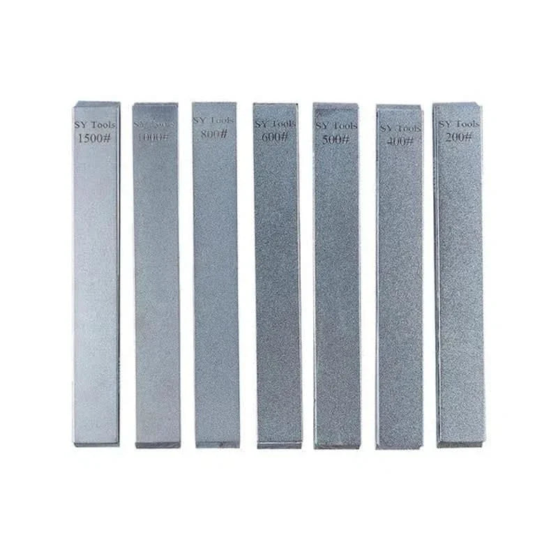 Set de Pierres à Aiguiser en Diamant - Grains 200#, 400#, 500#, 600#, 800#, 1000#, 1500#