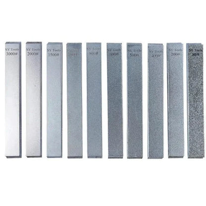 Set de Pierres à Aiguiser en Diamant - Grains 80#, 200#, 500#, 800#, 1500#, 3000#
