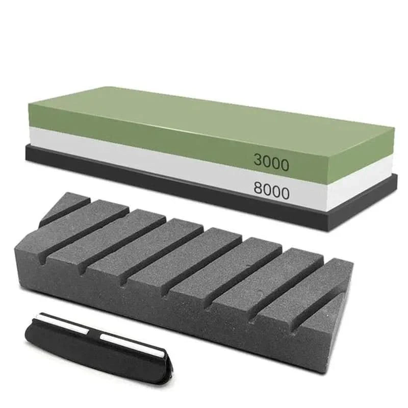 Set de pierres à aiguiser professionnelles avec pierre de correction