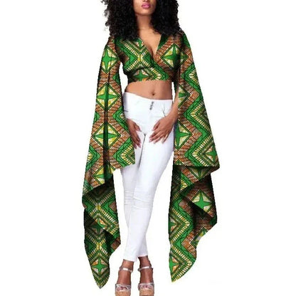 Femme africain crop top