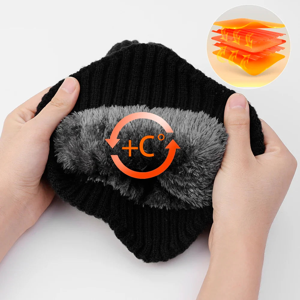 Bonnet Hiver Doublé en Polaire - FrostShield