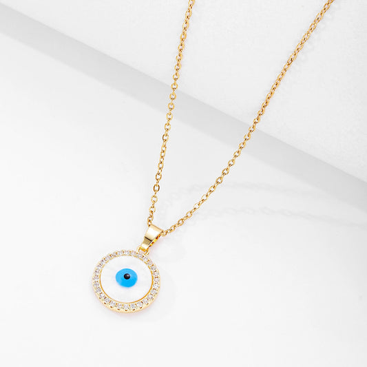 Pendentif Oeil Bleu Grec