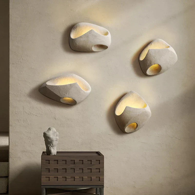 Lampe Murale Édda – Applique en Résine Art-Déco avec Éclairage LED