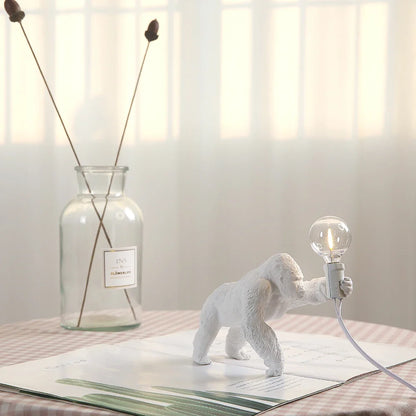 Lampe de Chevet Gorille en Résine