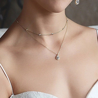 Collier de Dos Argent Mariage