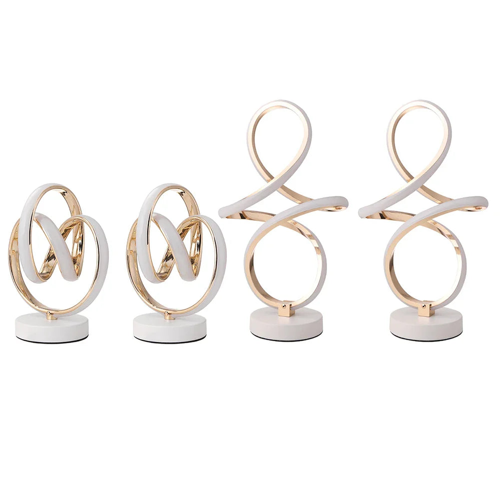 Lampe de chevet Spirale Luxe Élégante