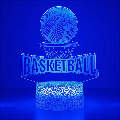 Lampe de Chevet 3D Basketball Tactile LED