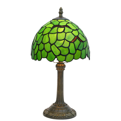 Lampe de chevet Tiffany en Verre Vitrail avec Motif