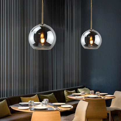 Lampe de Chevet Suspendue en Verre Nordique