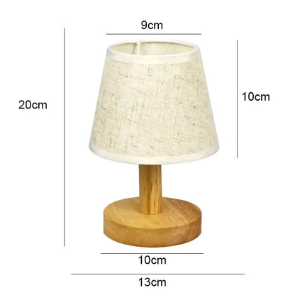 Lampe De Chevet Style Japonais Rétro En Bois