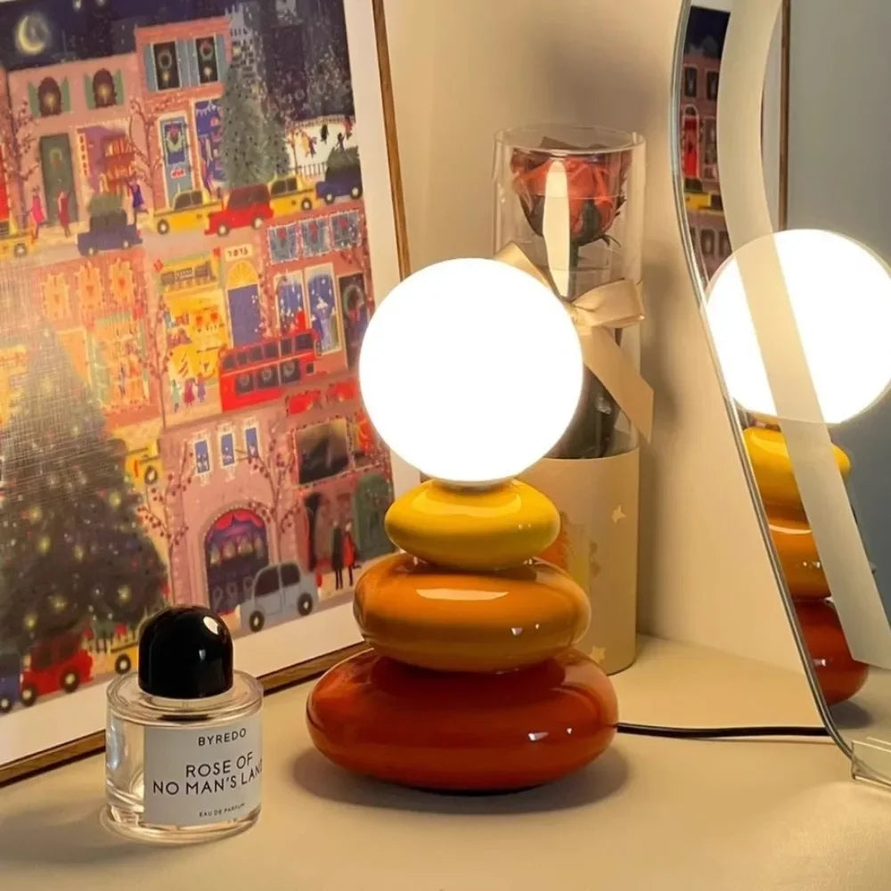 Lampe de chevet Galet Coloré