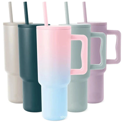 Simple Modern Tumbler Isotherme avec Poignée et Paille 40 oz