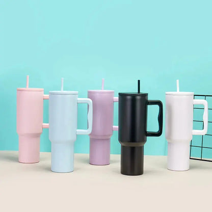 Simple Modern Tumbler Isotherme avec Poignée et Paille 40 oz