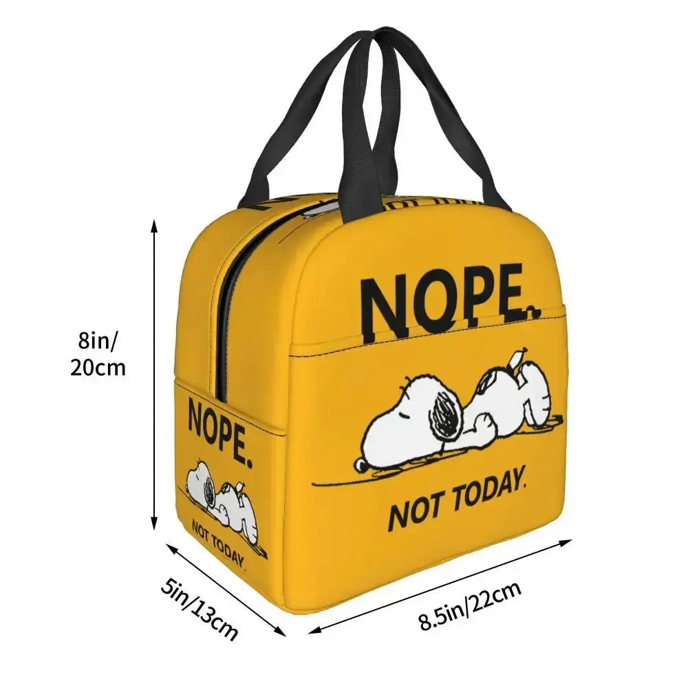 Snoopy Lunch Bag Isotherme Jaune (Enfant)