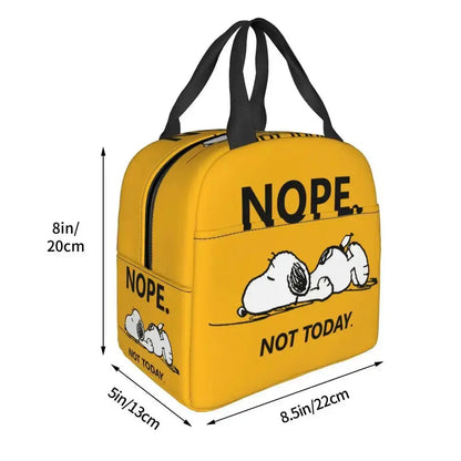 Snoopy Lunch Bag Isotherme Jaune (Enfant)