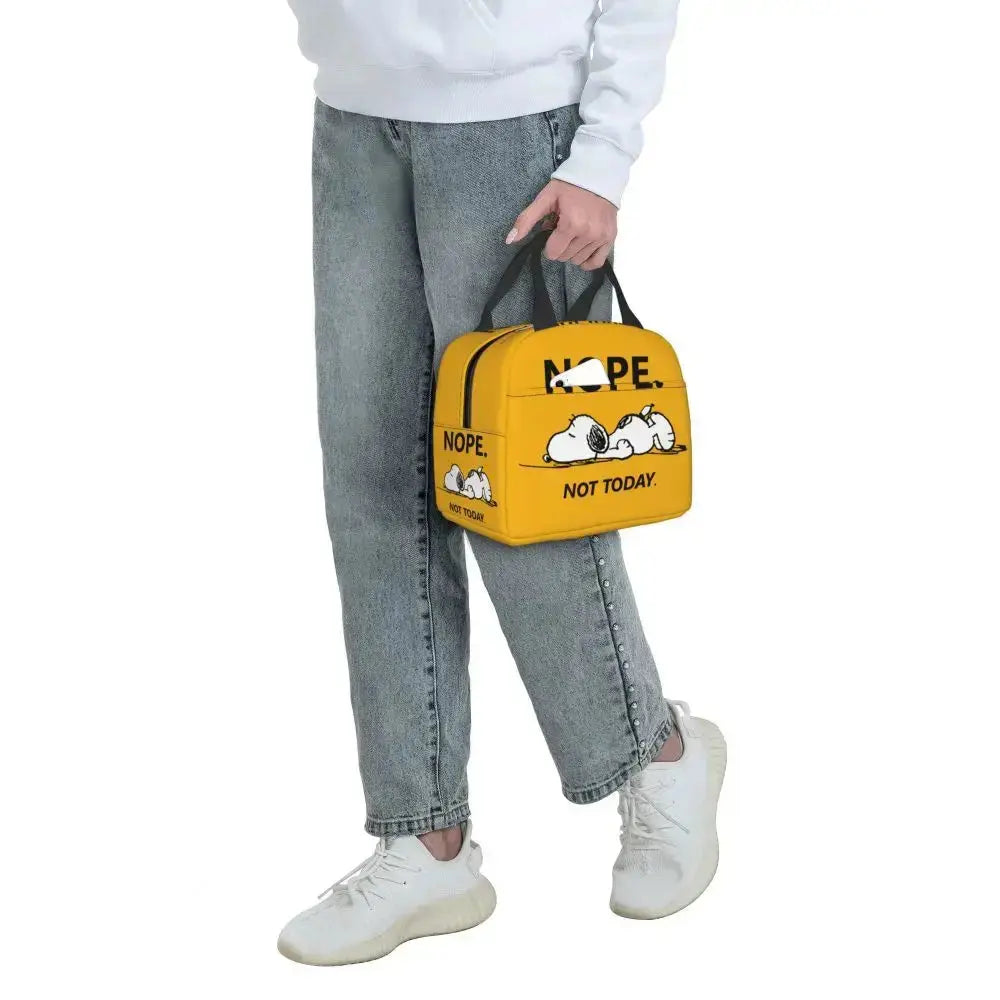 Snoopy Lunch Bag Isotherme Jaune (Enfant)