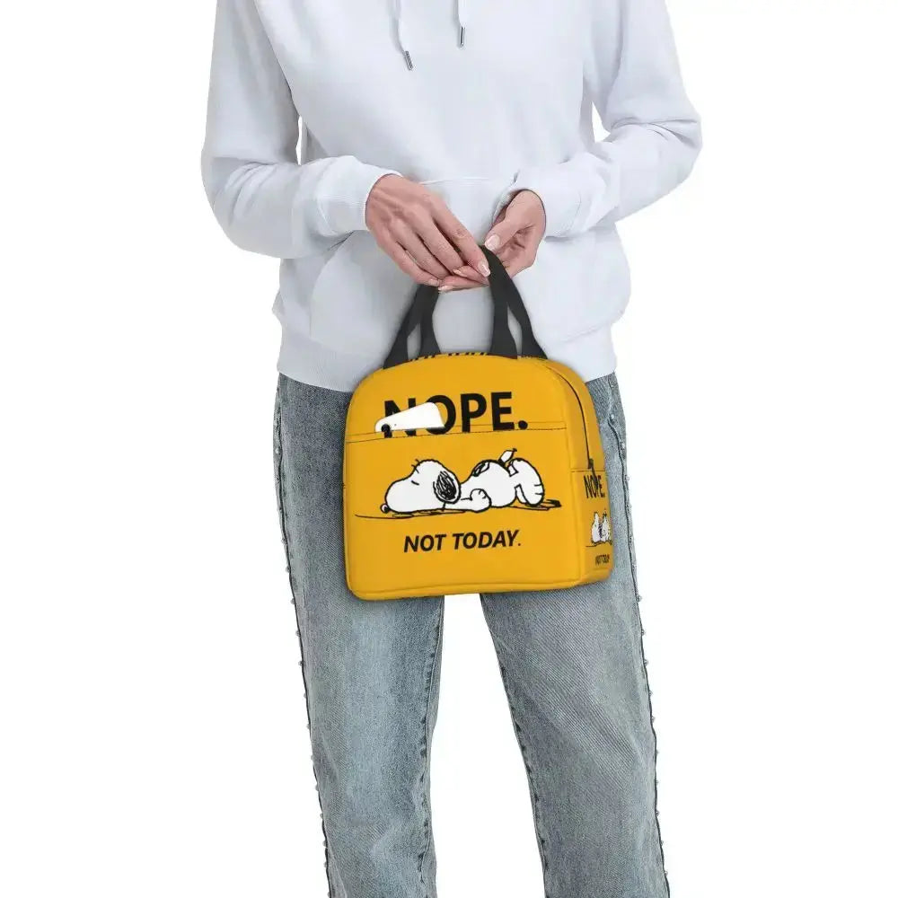Snoopy Lunch Bag Isotherme Jaune (Enfant)