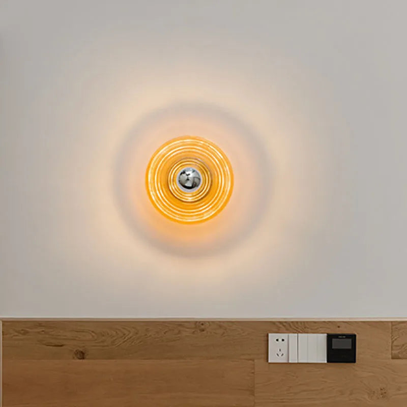 Applique Murale Vintage LED en Verre – Charme Nostalgique avec Design Moderne