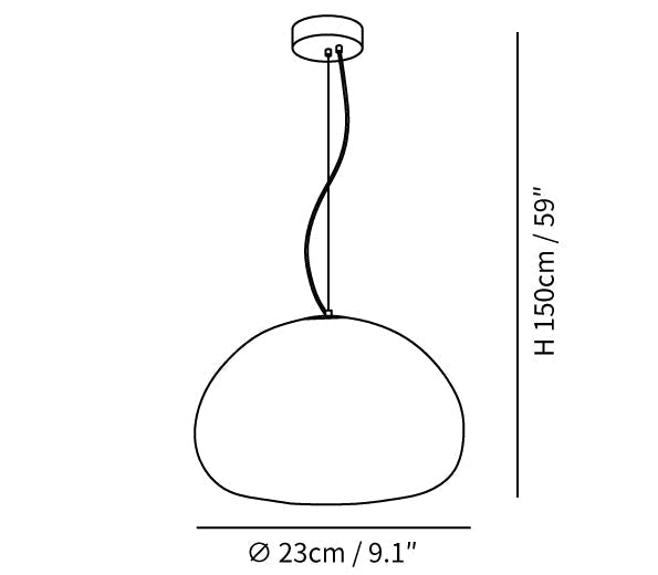 Suspension Steamed Bun - Éclairage Moderne en Verre pour Une Ambiance Chaleureuse