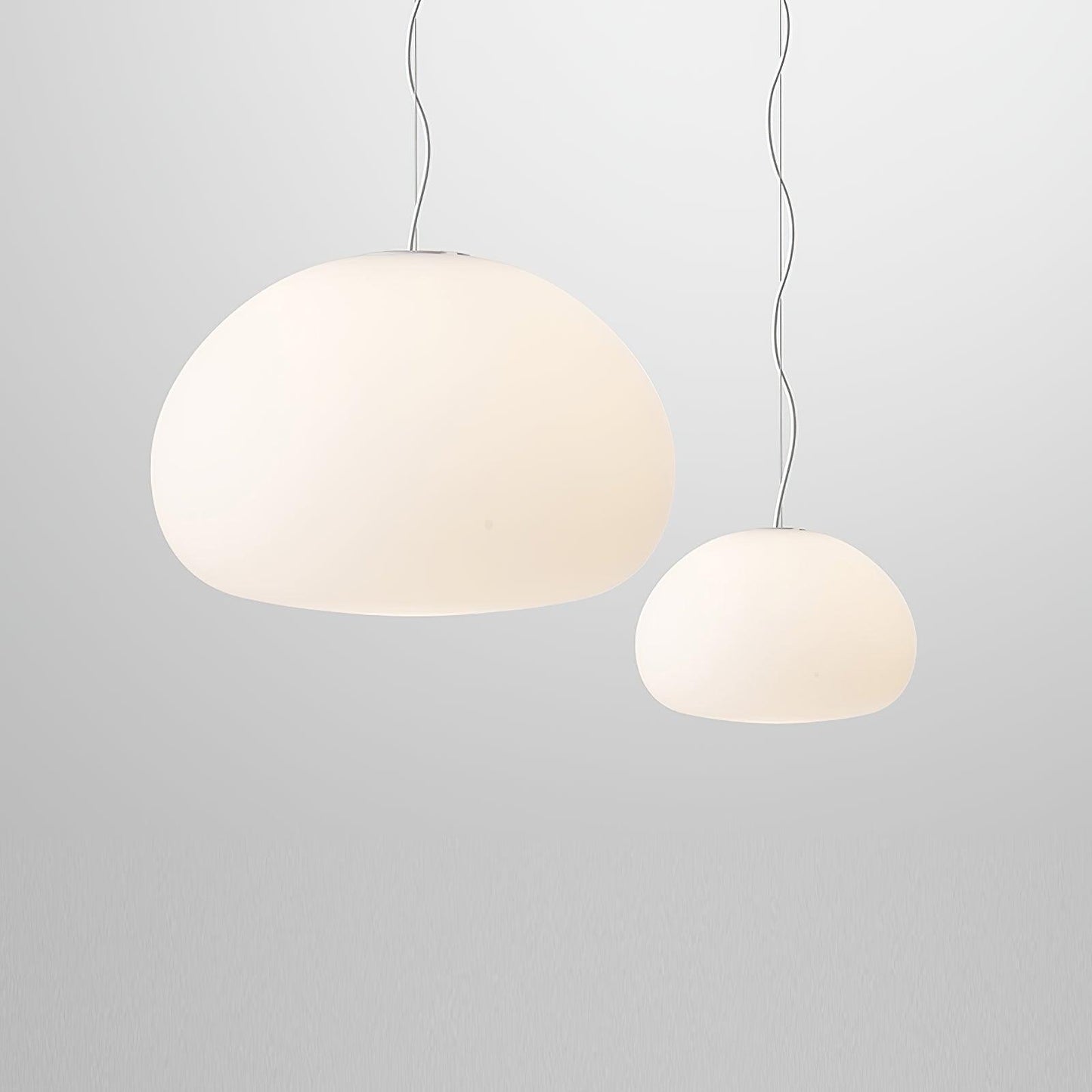 Suspension Steamed Bun - Éclairage Moderne en Verre pour Une Ambiance Chaleureuse