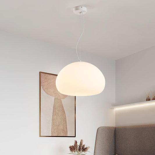 Suspension Steamed Bun - Éclairage Moderne en Verre pour Une Ambiance Chaleureuse