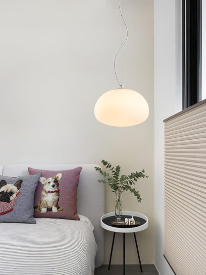 Suspension Steamed Bun - Éclairage Moderne en Verre pour Une Ambiance Chaleureuse