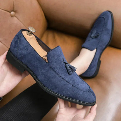 Suede loafers-Old Money