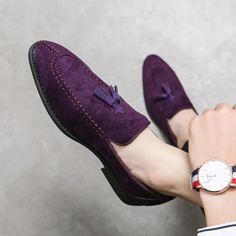 Suede loafers