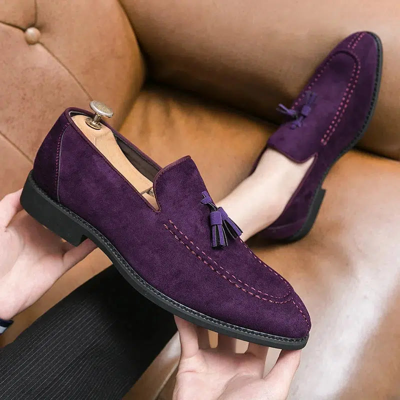 Suede loafers-Old Money