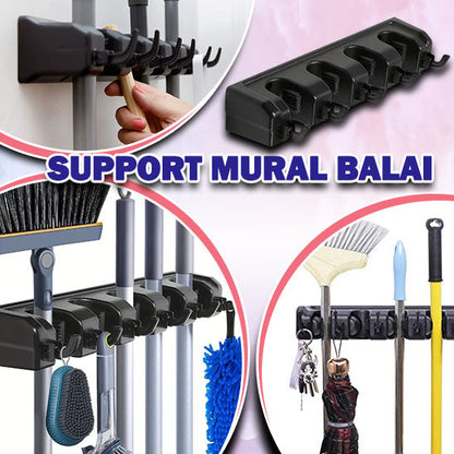 Support mural pour balai - Hold-On Sympa™