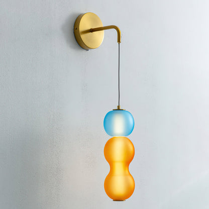 Applique Murale en Or avec Orchidées Bellflower Beige – Élégance et Lumière Douce