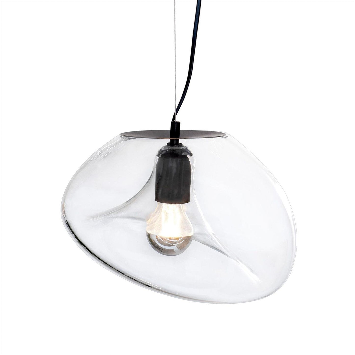 Lampe Pendante Goutte d'Eau Suspendue – Éclairage Moderne en Verre Soufflé
