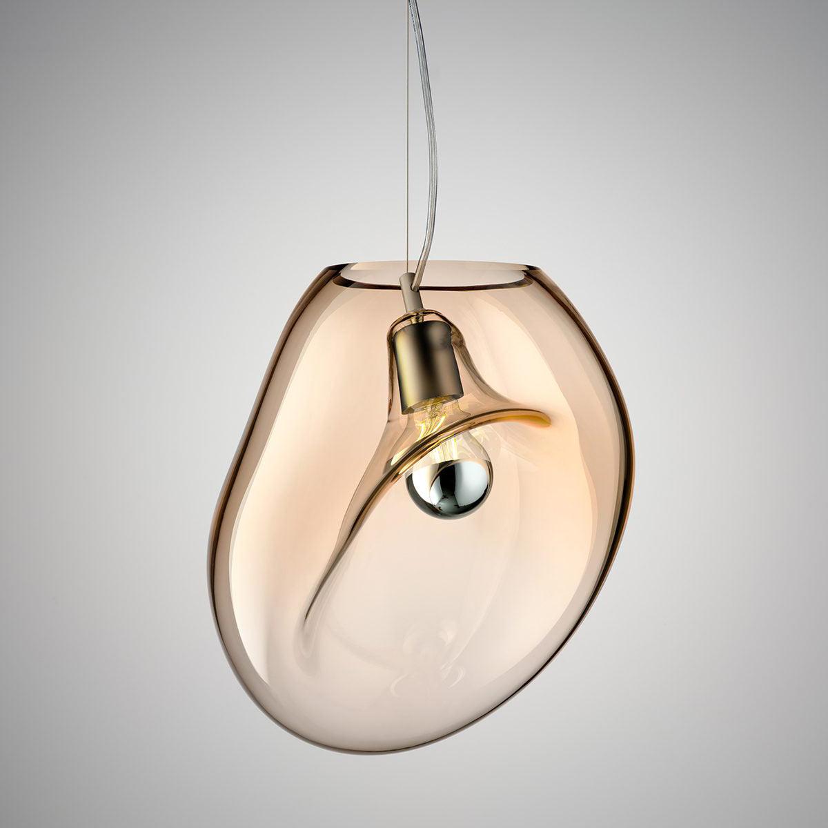 Lampe Pendante Goutte d'Eau Suspendue – Éclairage Moderne en Verre Soufflé