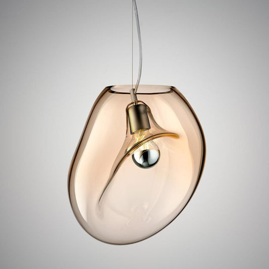 Lampe Pendante Goutte d'Eau Suspendue – Éclairage Moderne en Verre Soufflé