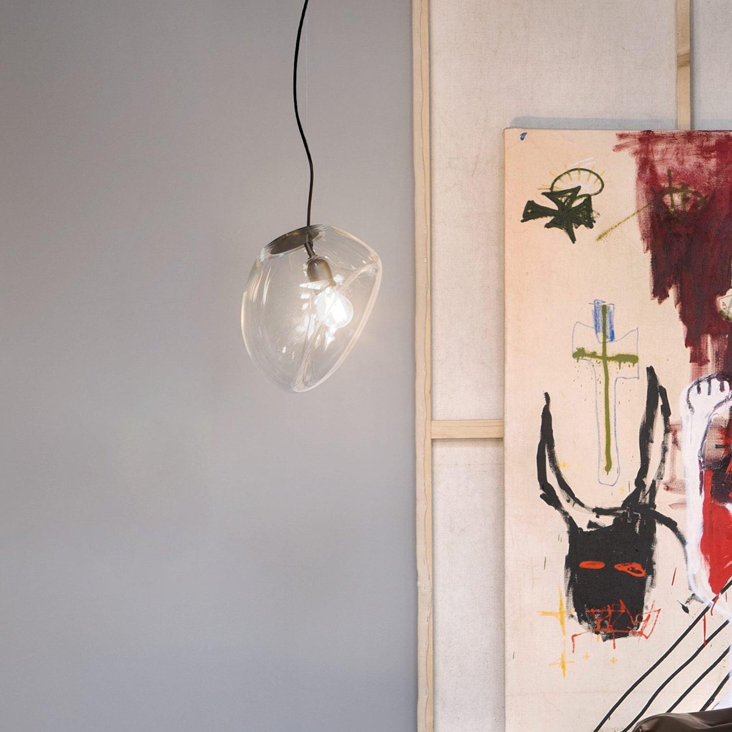 Lampe Pendante Goutte d'Eau Suspendue – Éclairage Moderne en Verre Soufflé
