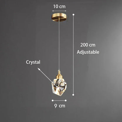 Suspension en Cristal K9 simple variant