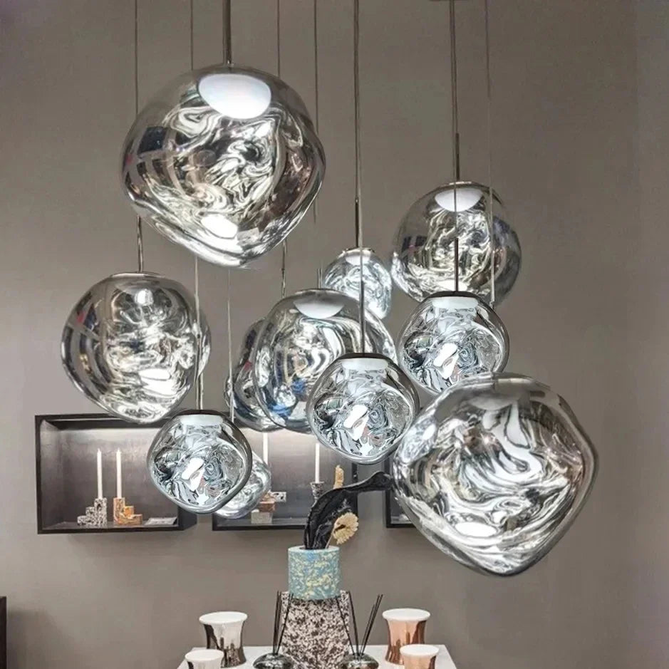 Suspension en Verre Style Nordique – Éclairage Élégant et Moderne