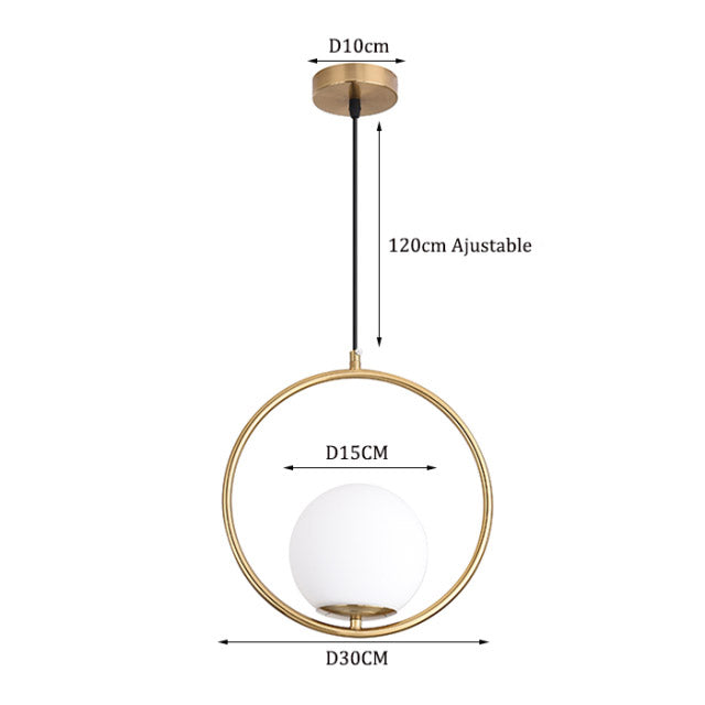 Suspension Luminaire Design Ronde