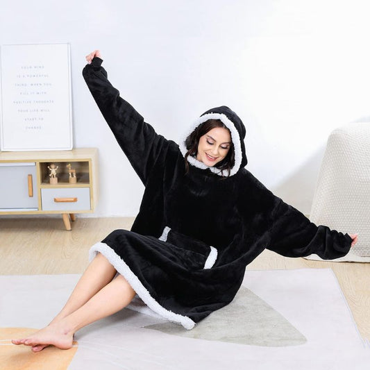 Couverture à Capuche Cosy Premium (Chaussettes + Masque OFFERTS)