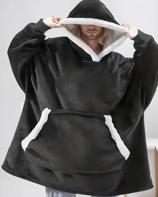 Sweat Plaid Homme Noir