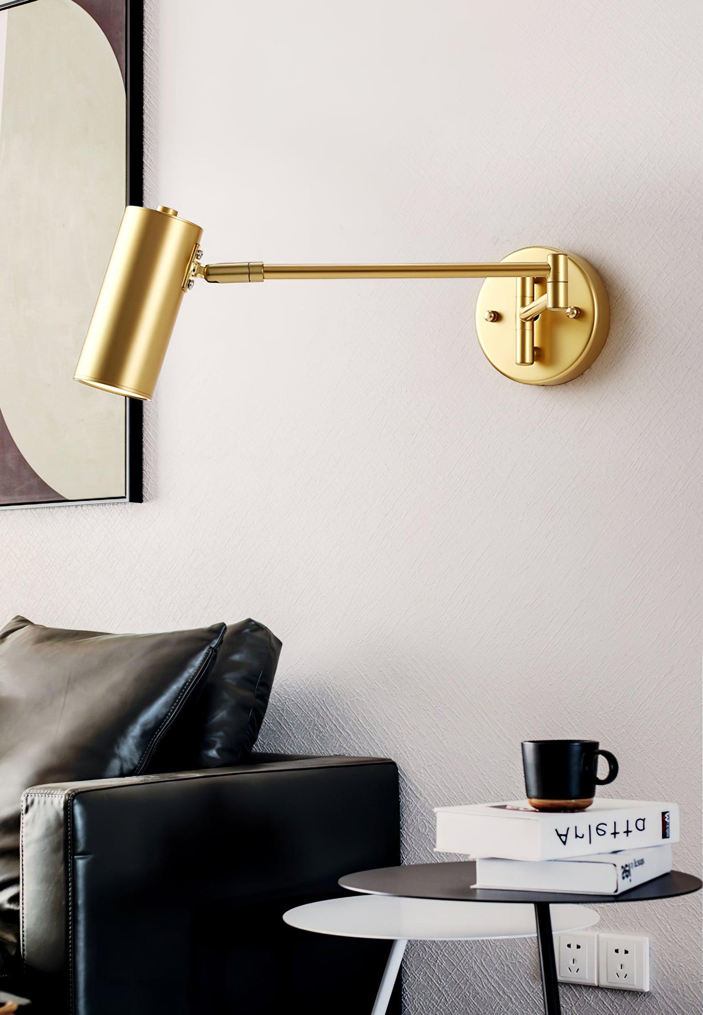 Applique Murale Moderne en Fer avec LED Intégrée - Design Élégant et Réglable