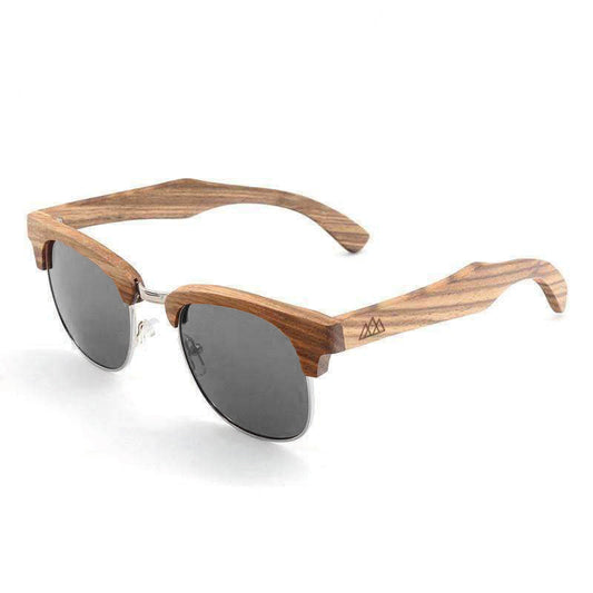 Lunettes en bois Ray Ban Clubmaster - Gris