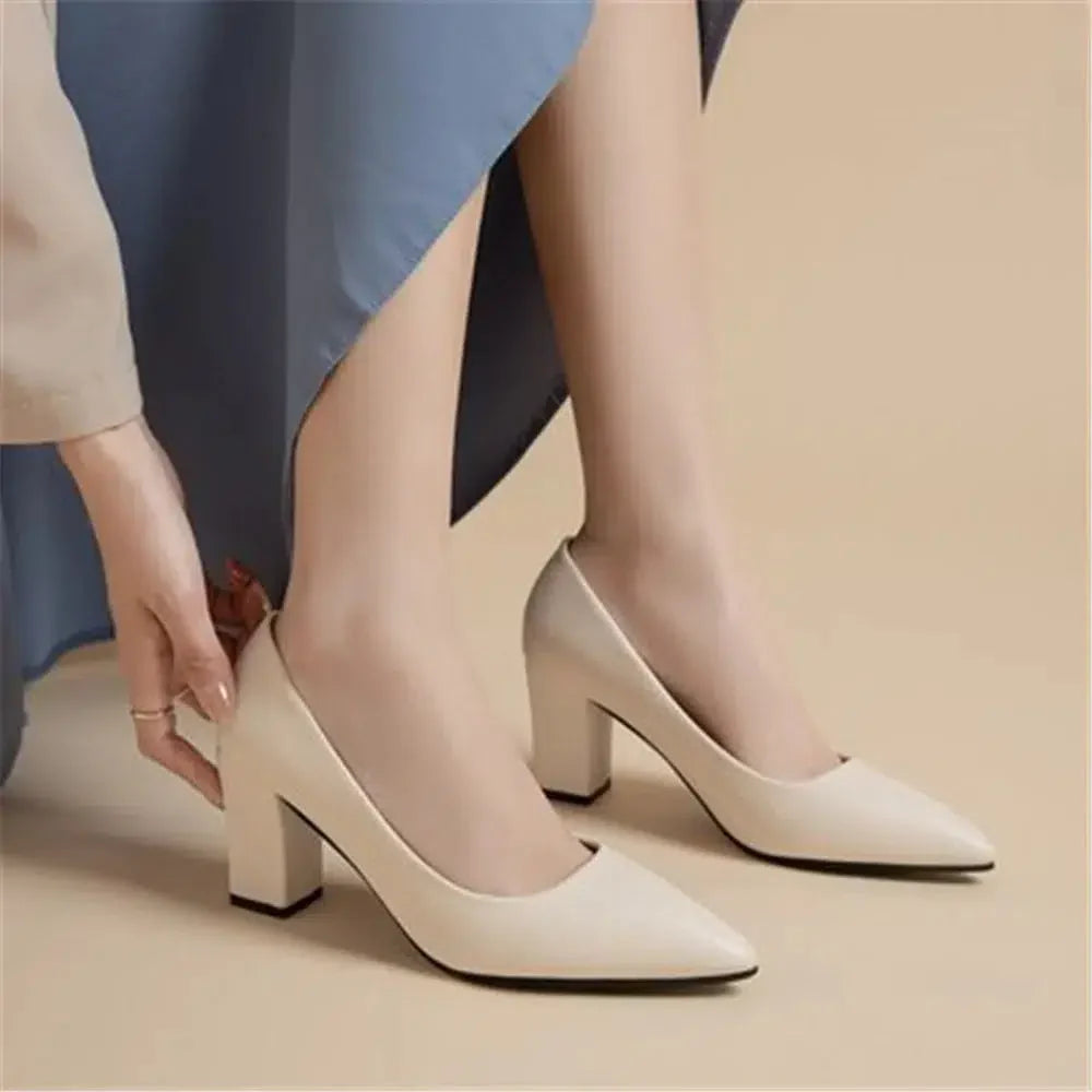 Talon pointu beige-Old Money