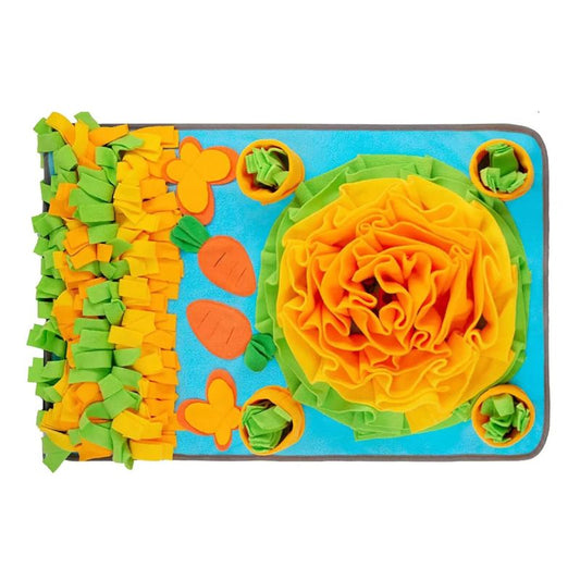 Tapis de Fouille Chien Fleuri
