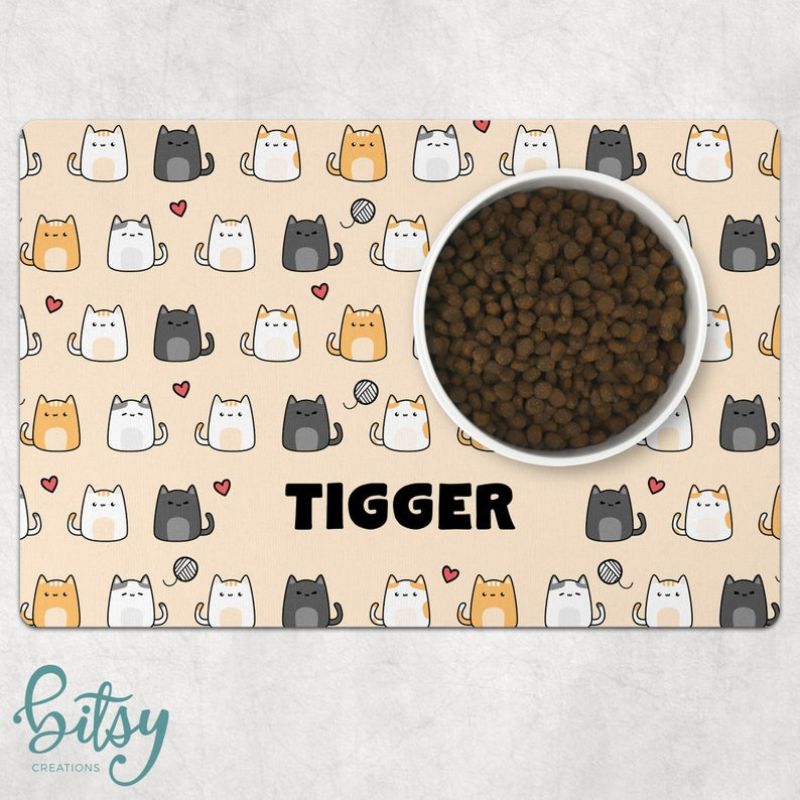 Tapis de Gamelle Chats