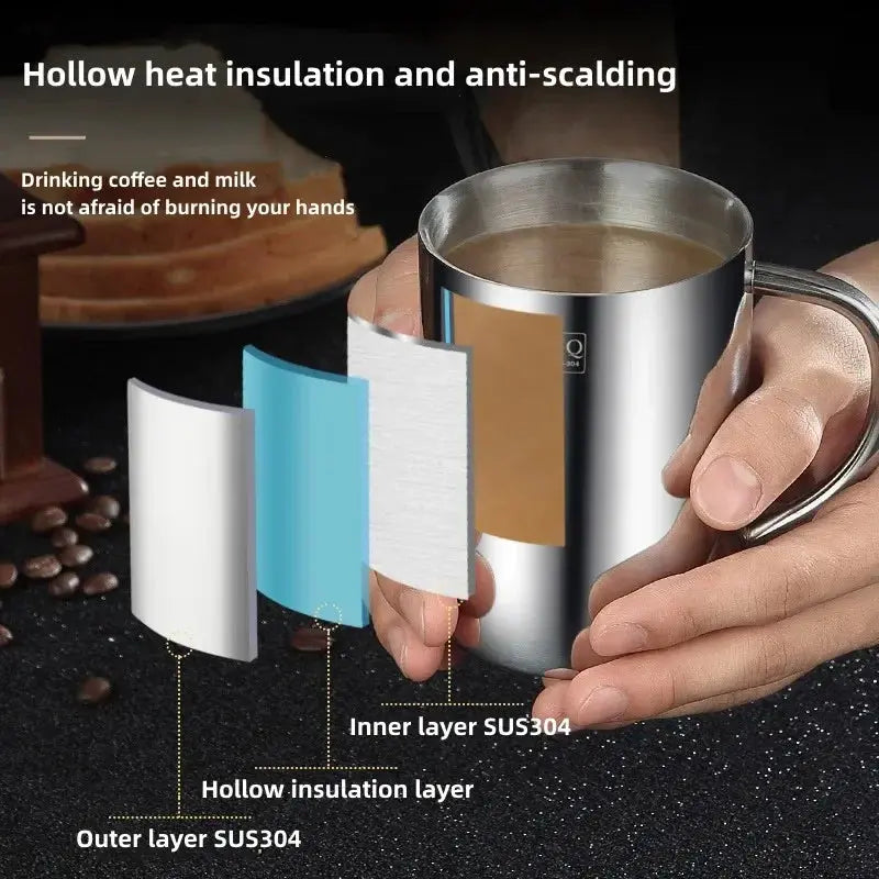 Tasse à café à double paroi de 500 ml