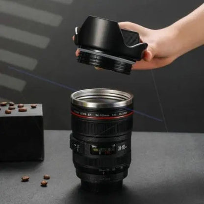 Tasse à Café avec Objectif d'appareil Photo